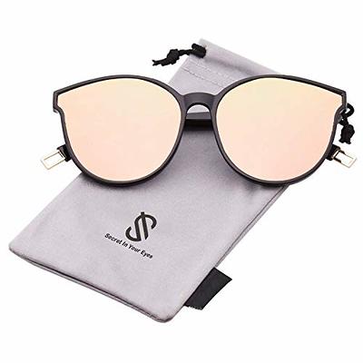 SOJOS Retro 90s Nude Rectangle Sunglasses Womens Mens Trendy Chunky Glasses