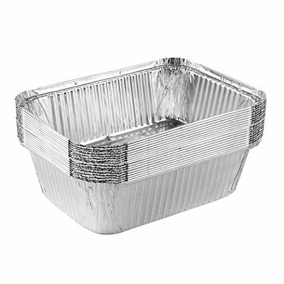 PLASTICPRO Disposable 8'' X 8'' X 2'' Inch Square Aluminum Tin Foil Baking  Pans Bakeware - Cookware Perfect for Baking Cakes, Breads, Brownies, Bread