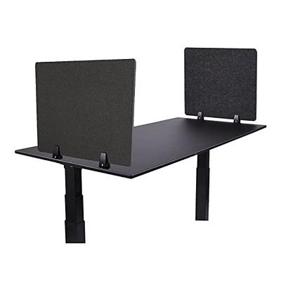  Jetec Clamp on Desk Divider for Office Acoustic Desk Privacy  Panel Sound Proof Dividers Sound Absorbing Cubicle Wall Desk Partition Standing  Desk Accessory (Light Gray,24 x 16 Inch) : Office Products