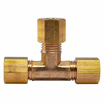 LTWFITTING 3/16-Inch Brass Compression Nut,Brass Compression