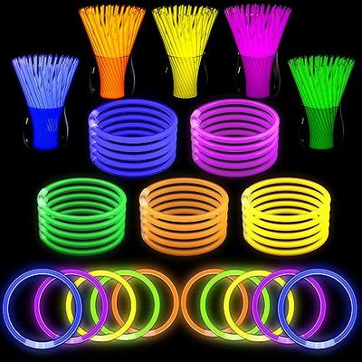 Glow Sticks Bulk 100ct 22'' Glow Necklaces with Connectors, for Party  Festivals Raves Birthday Wedding