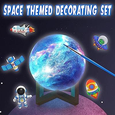 Paint Your Own Moon Lamp Kit, Valentines Crafts DIY 3D Moon Lamp Galaxy Light Art Supplies for Kids 9-12, Arts and Crafts for Kids Ages 8-12, Toys