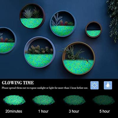 aoozleny Fish Tank Rocks Glow Multi-Colored Glow in The Dark