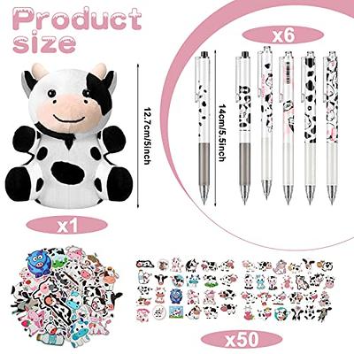 57 Pcs Cute Cow Pen Set Cow Gifts Include Kawaii Cow Black Gel Ink Pens, Cow  Plushies and Waterproof Cow Stickers for Women Kids Girl Office School  Supplies - Yahoo Shopping