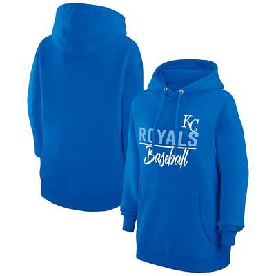 Women's G-III 4Her by Carl Banks Royal Kansas City Royals Perfect Game Long  Sleeve V-Neck T-Shirt