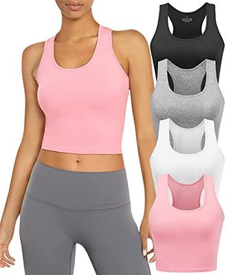 FITTIN Racerback Sports Bras for Women - Padded Seamless High