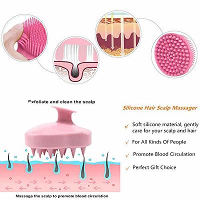 Back Scrubber Silicone Shower Brush Body Brush Body Scrubber, Pink