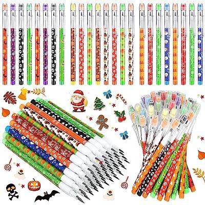 Harloon Christmas Pencils Bulk with Eraser Stationery Pumpkin