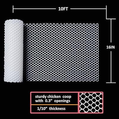 Upgraded 15.7IN x 33FT ABS Plastic Chicken White Wire Fence Mesh, Poultry  Fencing, Hexagonal Fencing Wire for Gardening, Construction Barrier Netting,  Chicken Wire Frame Crafts, Floral Netting - Yahoo Shopping
