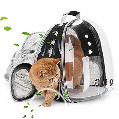 Cat Backpack Carrier, Expandable Small Pet Carriers Backpack for