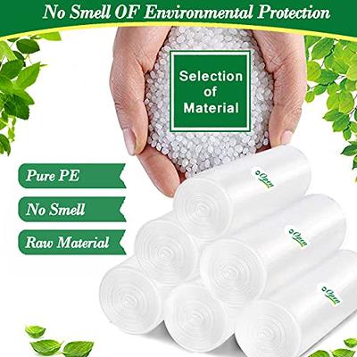 4 Gallon Small Trash Bags Bathroom Garbage Bags Clear Plastic Wastebasket Can Liners for Home and Office Bins, 200 Count