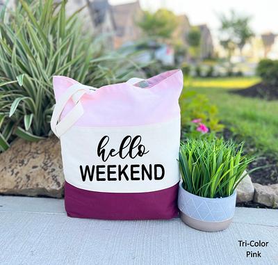 HELLO WEEKEND Beach Bag