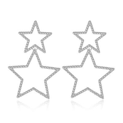  Colorful Crystal Star Earrings for Women Dangling Silver Star  Drop Earrings Star Dangle Earrings for Teen Girls Star Jewelry : Clothing,  Shoes & Jewelry