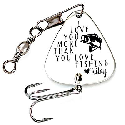 Fishing Lure Gift for Husband I Love You More Than You Love