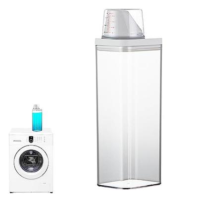 Detergent Dispenser Powder Storage Box Clear Washing Powder Liquid