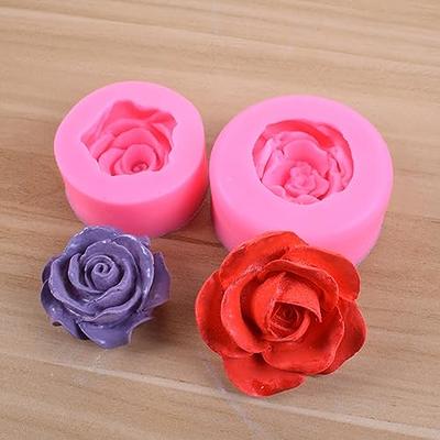 Mini flowers mold food safe fondant chocolate candy mold rose silicone mold