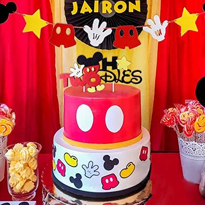  Cartoon Mouse Themed 2nd Birthday Decorations - Cartoon Mouse  Oh Twodles Banner Garland Cartoon Mouse Head Balloons for Birthday Party  Supplies : Toys & Games