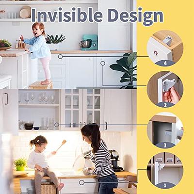 Invisible Magnetic Baby Safety Cupboard Lock Catch Child Proof Drawer  Security