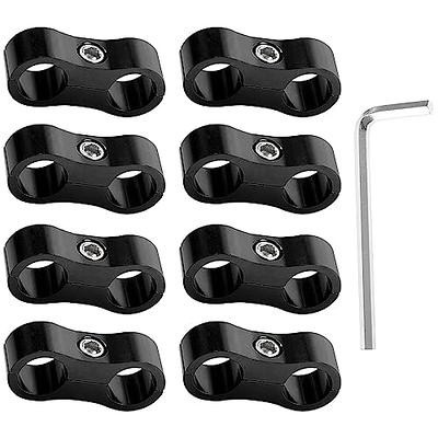 AICARS 6AN 14mm Hose Separator Clamps with Wrench Aluminum AN6 Hose Clamps  Fit 3/8 Fuel Line, Brake Line, Water Pipe and Gas Line, Pack of 8 (Black) -  Yahoo Shopping