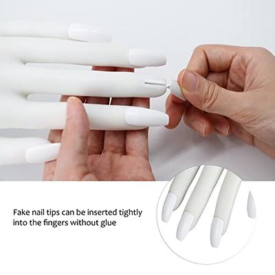 Practice Hand for Acrylic Nails Adjustable Silicone Fake Mannequin Hands  for Nail Art Practice Hand Bendable Joints False Nail Tips Nail Training Hand  Mannequin with 50pcs Coffin Nail Tips - Yahoo Shopping