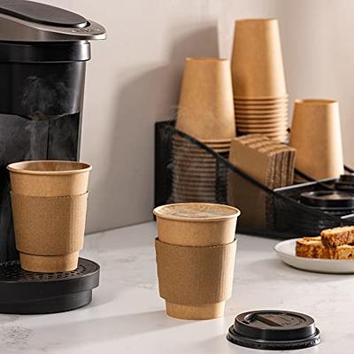 Comfy Package [100 Sets - 16 oz.] Disposable Coffee Cups with Lids,  Sleeves, Stirrers - To Go Paper Hot Cups - Yahoo Shopping