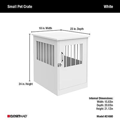 Dreamania Corner Dog Crate Furniture with Storage, 51.3 Upgraded