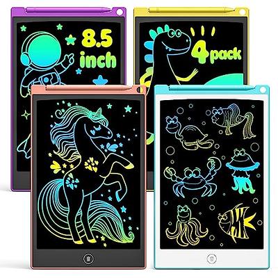 LCD Writing Tablet for Kids, 2 Pack 8.5 Inch Colorful Doodle Board Drawing  Pad for Kids, Drawing Tablet Girls Toys Age 6-8, Educational Kids Toy