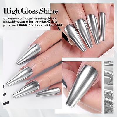 SILVER NEW YEAR NAILS✨ EASY POLYGEL APPLICATION & 3D CHROME NAIL ART