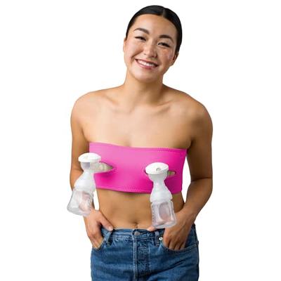 Hands Free Pumping Bra, Momcozy Adjustable Breast-Pumps Holding and Nursing  Bra, Suitable for Breastfeeding-Pumps by Lansinoh, Philips Avent, Spectra