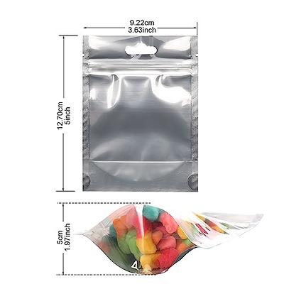 Green Nexus 100 Pack Smell Proof Odorless Bags- 3.6x5 Inch Resealable Mylar  Bags with Clear Window Flat Ziplock and Hanging Hole Bag (Black) - Yahoo  Shopping