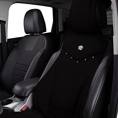 FH Group Deluxe Diamond Pattern Faux Leather Seat Cushions for Car