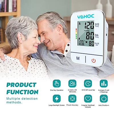 potulas Blood Pressure Monitor, Wrist Blood Pressure Cuff Monitor with USB  Charging, Automatic Digital BP Machine,Voice Broadcast, Large Display Screen