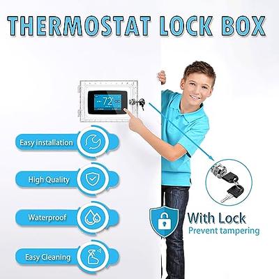 Thermostat Lock Box, Universal Thermostat Lock Box with Keys