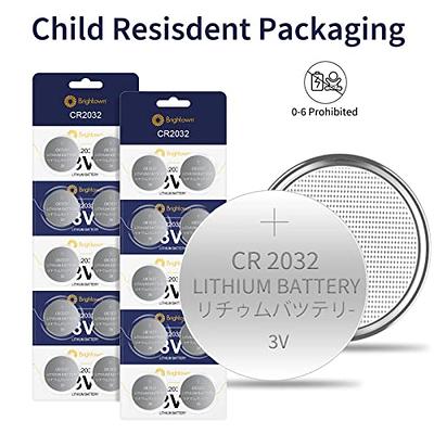 LiCB CR2032 3V Lithium Battery CR 2032 Button Coin Cell (20-Pack) 