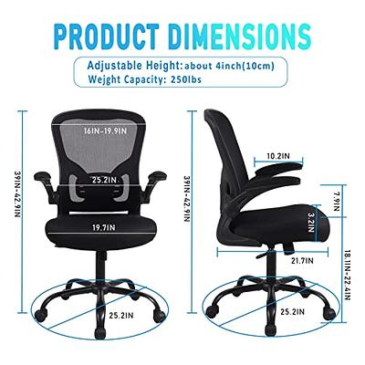 YEEFY High Back Ergonomic Office Chair Lumbar Support Headrest 3D  Adjustable Armrest Mesh Computer Chair Rolling Desk Chair Home Office Desk  Chairs with Wheels Executive Task Swivel Chair - Yahoo Shopping