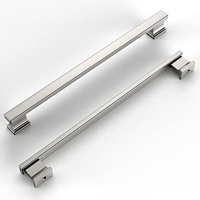 9BUILD 9 Inch 10 Pack Kitchen Cabinet Handles Brushed Satin Nickel