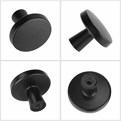 homdiy 25 Pack Black Cabinet Knobs Round Matte Black Kitchen Knobs Zinc  Alloy Dresser Knobs Metal Cabinet Handles for Drawer Desk Cabinets Cupboard  - Yahoo Shopping