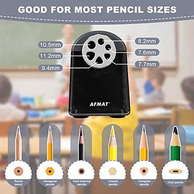 Heavy Duty Electric Pencil Sharpener, 6 Holes, AFMAT Classroom Pencil  Sharpener for 6-11mm Pencils, Auto Stop, Super Fast, Never Eat Pencils,  School Teacher Must Have Pencil Sharpeners Plug in, Gray - Yahoo Shopping