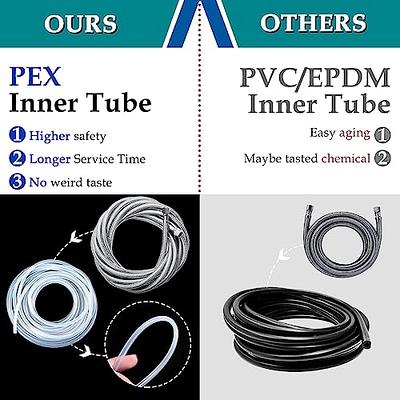 Ice Maker Supply Line and Humidifier Installation Kit for Refrigerators &  Freezers, 1/4” x 25' Poly Tubing, Includes Quick Connect Saddle Valve