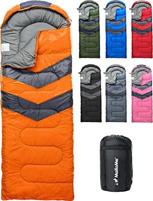 Sleeping Bags for Adults Cold Weather & Warm - Lightweight Compact Camping  Sleeping Bag for Kids 10-12 Men Girls & Boys Hiking & Backpacking - Camping  Accessories Summer Winter Sleep Gear Essentials