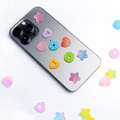 50 Pcs Mix Soft Candy Resin Charms Flatback Fake Candy Buttons  Embellishments Making Supplies for Cell Phone Case Scrapbooking Hair Clip