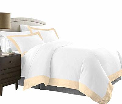 Duvet Cover White Solid 100% Egyptian Cotton 800 TC Luxury 3-Piece