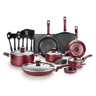 Granitestone 20 Piece Nonstick Cookware and Bakeware Set - Red