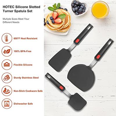 Silicone Spatula Turner Flexible Stainless Steel Core 600F Heat-Resistant  Easy Clean Non Stick - Kitchen Utensil