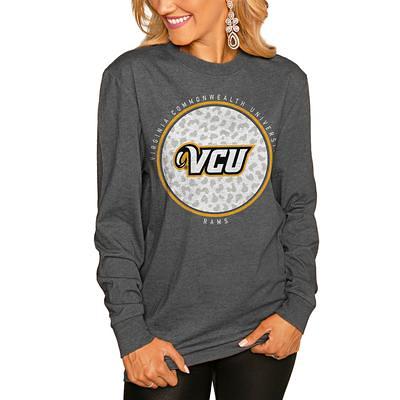 Youth Black VCU Rams Team Logo Stripes T-Shirt