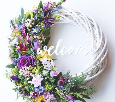 Wreaths For Front Door, Spring Wreaths, Year Round Wreath, Door Farmhouse  Home Decor, Colorful Flower Wreath - Yahoo Shopping