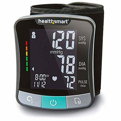 YBHOC Wrist Blood Pressure Monitor,Talking BP Machine Voice Broadcast,  Adjustable Wrist Cuff 5.3-8.5inch, 2 Users x 60 Memories for Home or