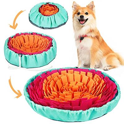 Tesitehi Snuffle Mat for Dogs Pet Treats Feeding for Small Medium Breed  Dogs Non-Slip Interactive Dog Puzzle Toys Encourages Natural Foraging Skills