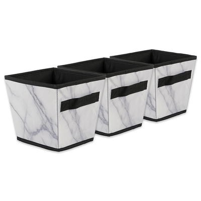 Lavex 19 13/16 x 14 1/4 x 5 1/2 Black Small Stackable Industrial Tote /  Storage Box with Attached Lid