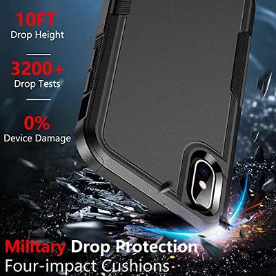 Diverbox for iPhone X Case/iPhone Xs Case [Shockproof] [Dropproof]  [Tempered Glass Screen Protector ] Heavy Duty Protection Phone Case Cover  for Apple